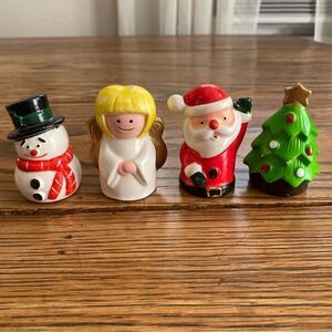 CCCC‎ Japan Set Of 4 Christmas Porcelain Figurines